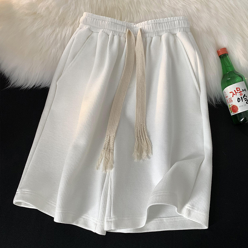 Venta directa de fábrica waffle shorts mujeres verano 2023 nueva suelta adelgazamiento Pantalones rectos deportes pantalones Casuales