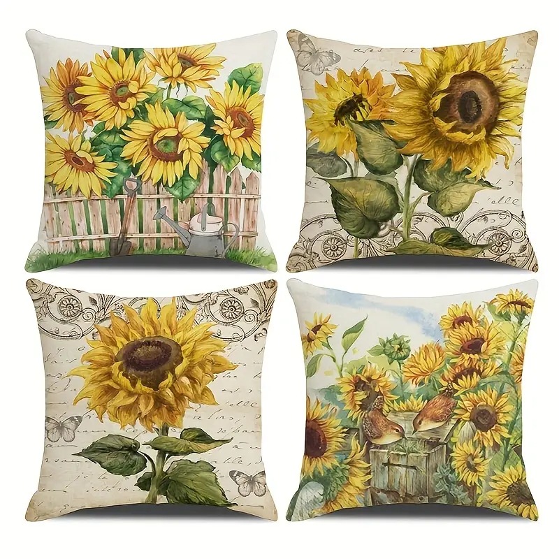 2024 estilo explosivo transfronterizo abeja festival flor linda funda de almohada Amazon lino impreso mesa de sala de estar bandera dormitorio image 4