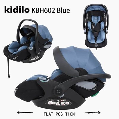 Sleeping Basket Baby Carrier – Car child safety seat - blue