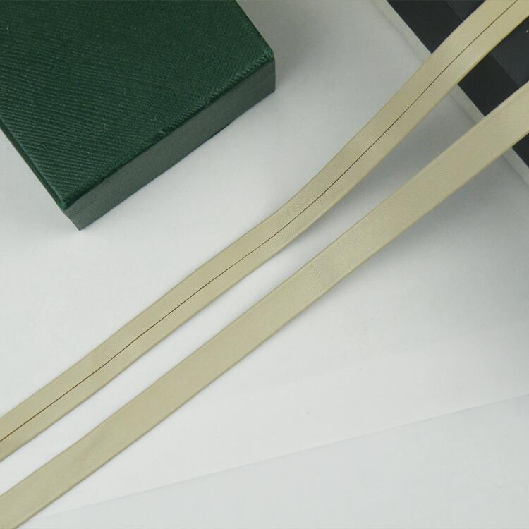 1 cm de color pu prensado banda de borde accesorios de prenda de vestir banda de borde textil decoración de cuero accesorios cuerda