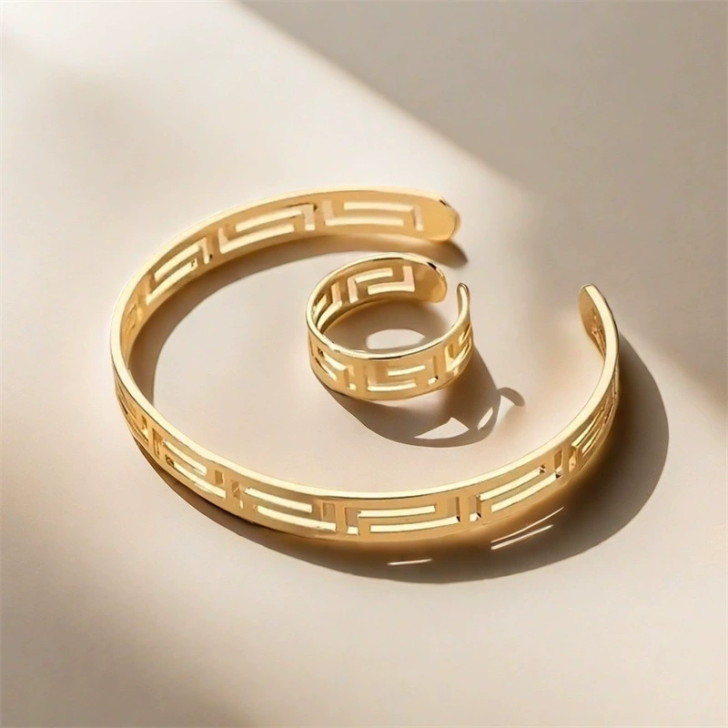 (Cross-border trading), golden bracelet, ring, set