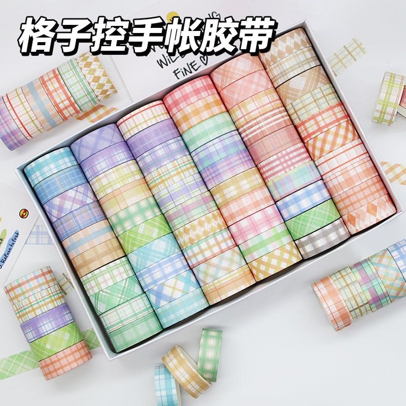 Cintas adhesivas de contabilidad de mano de sal adorables ins pequeños pegatinas decorativas frescas diy estilo idílico control de mano conjunto de cinta adhesiva de contabilidad