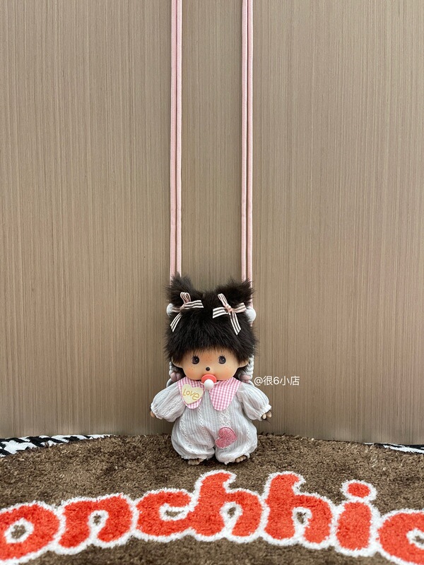 モンキーチェリー ぬいぐるみ かわいい 韓国風 クロスボディ 携帯電話バッククリップ 人形 携帯電話ケース ストラップ付き|undefined