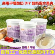 干噎酸奶商用 整箱批发3kg装新日期顺丰包邮水果夹专用酸奶碗DIY