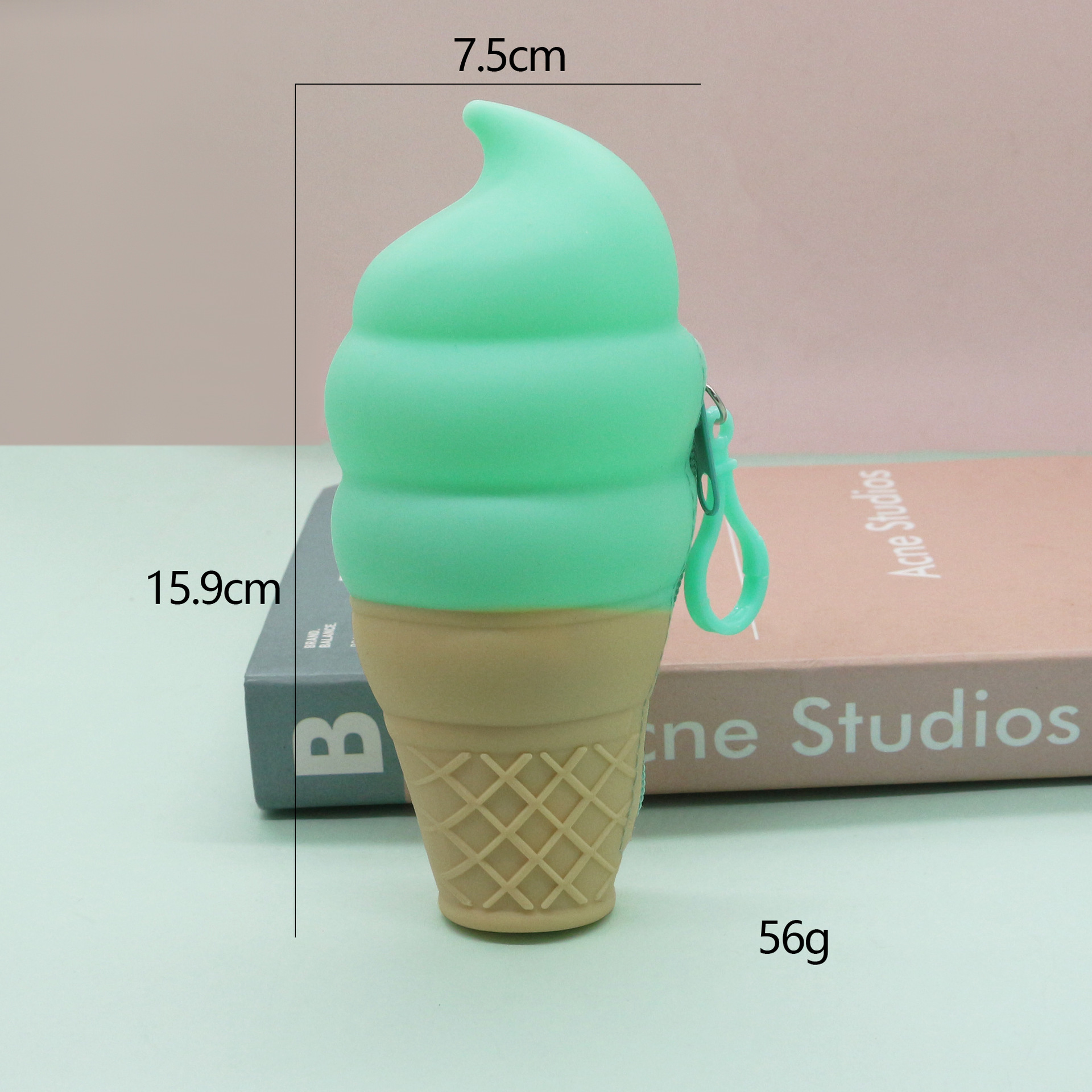 Billetera de helado verde cero