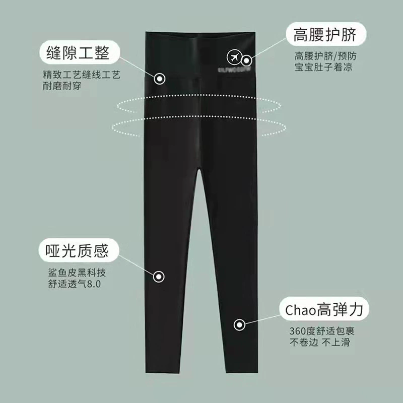 Autumn trousers, shark, children's thin leggings