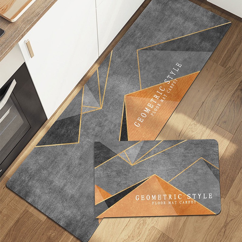 absorción de agua especial alfombra de cocina antideslizante a prueba de aceite resistente a la suciedad a prueba de agua absorción de aceite alfombra doméstica alfombra de puerta alfombra