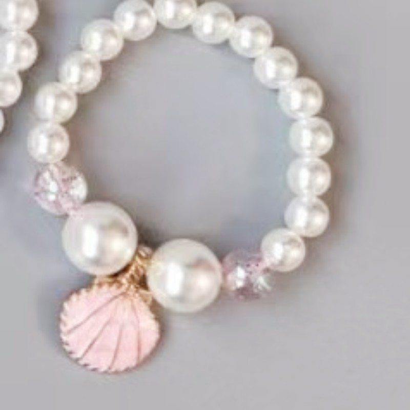 Cute Shell Alloy Beaded Girl's Necklace display picture 2