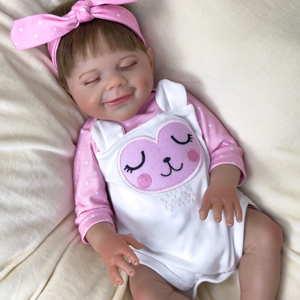 45 mm CM para el hogar suave pesado bebé muñeca de regalo muñeca de niña muñeca de regalo simulación de mariposa