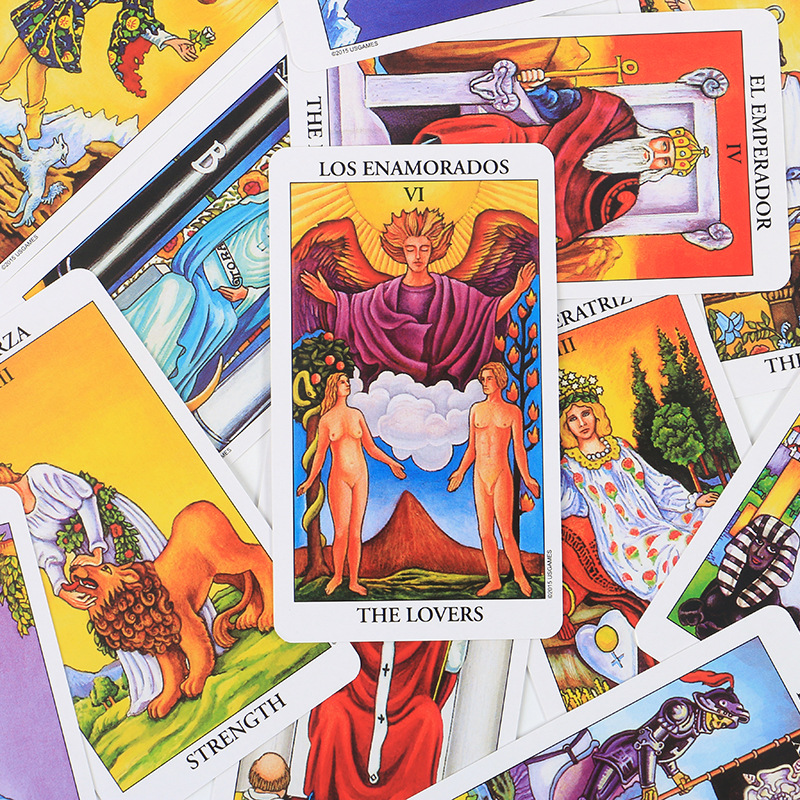 Rider Waite Tarot Karten Spanisch-englisch Spielkarten Set_voghion.com