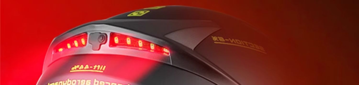 AD Motorcycle Safety Helmet 3C Certified with Tail Light