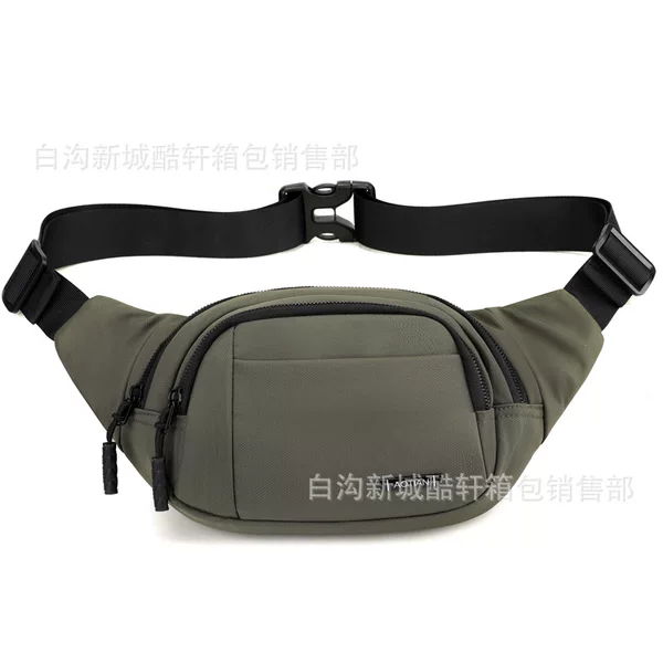 Cross-border new style waist bag, unisex crossbody chest bag, simple and casual, multifunctional, waterproof, and wear-resistant, suitable for carrying phones and as a cashier bag