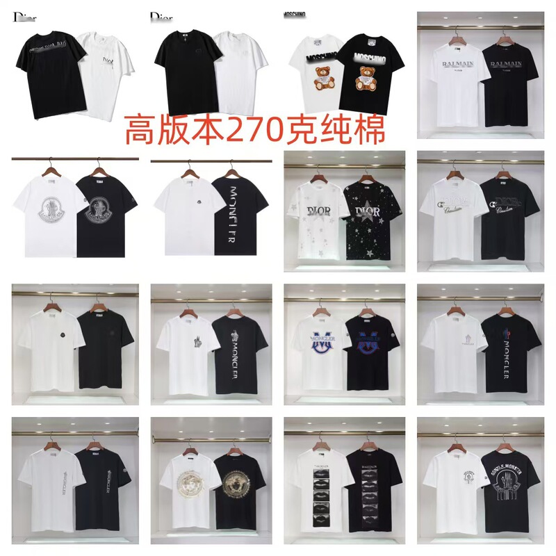 Cross-border dropshipping: New high-quality Mon short-sleeve unisex T-shirts and tops for couples collection Cross-border dropshipping: New high-quality Mon short-sleeve unisex T-shirts and tops for couples collection