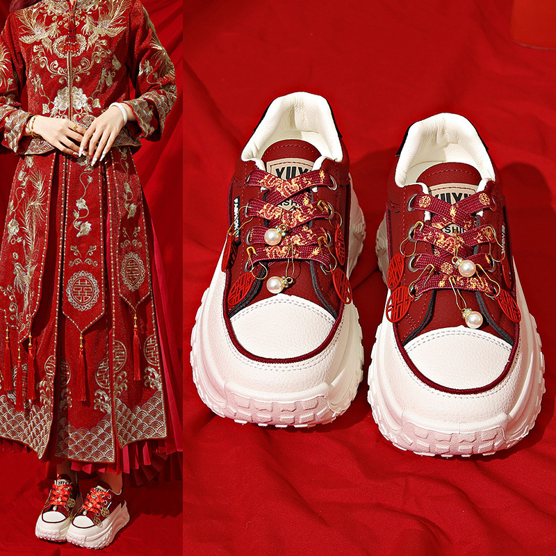 Women's Shoes, Red Wedding Shoes, Women's Wedding Shoes, Pregnant Women's Bridal Shoes, Non-Tiring Shoes, Red Shoes, Women's Zodiac Year Sports Sneakers Women's Shoes, Red Wedding Shoes, Women's Wedding Shoes, Pregnant Women's Bridal Shoes, Non-Tiring Shoes, Red Shoes, Women's Zodiac Year Sports Sneakers