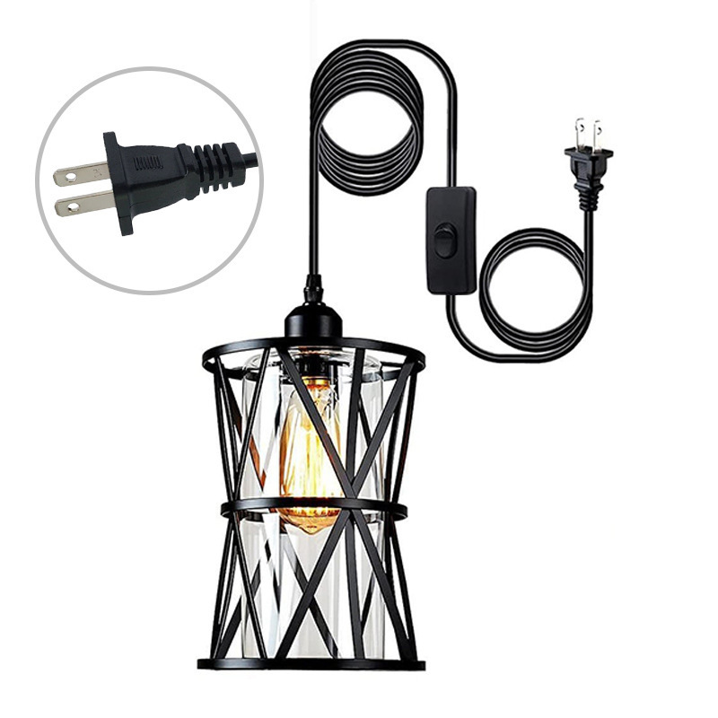 Explosión transfronteriza dedicada a Zhongshan lámparas industriales retro estadounidenses interruptor de viento enchufe lámpara de pared lámpara de techo