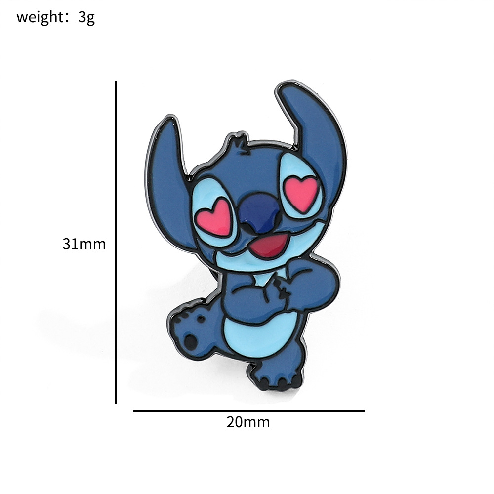 100 Insignias Metálicas Clásicas de Stitch, Broche de Aleación de Star Wars, Stitch, Maestro Yoda, Venta al por Mayor