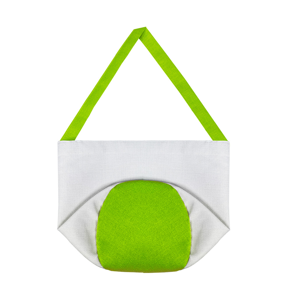 Transferencia de calor de impresión bolsa de Pascua conejo patrón bolso de lino bolsa de Pascua celebración conejo bolsa en stock