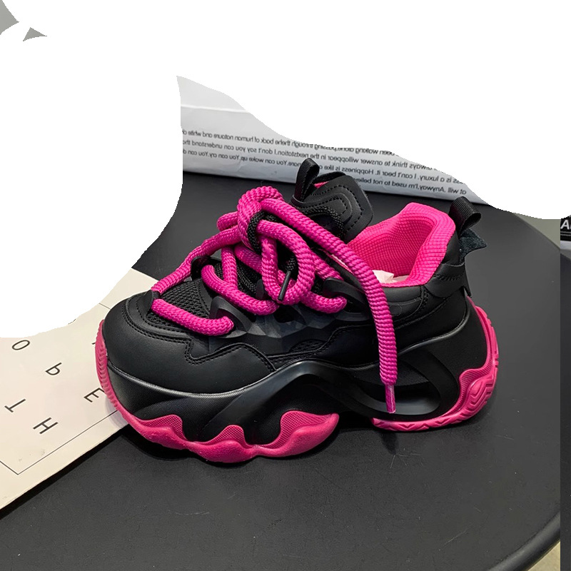 Genuine leather father's shoes, women's shoes, new autumn 2023 popcorn puff, small, lightweight, thick soled, and_voghion.com