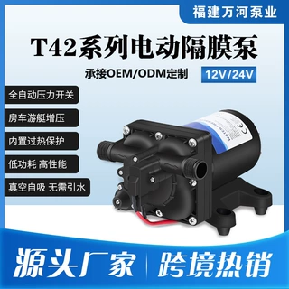 工厂定制12V直流水泵户外游艇供水泵24V船用房车增压泵自吸抽水泵