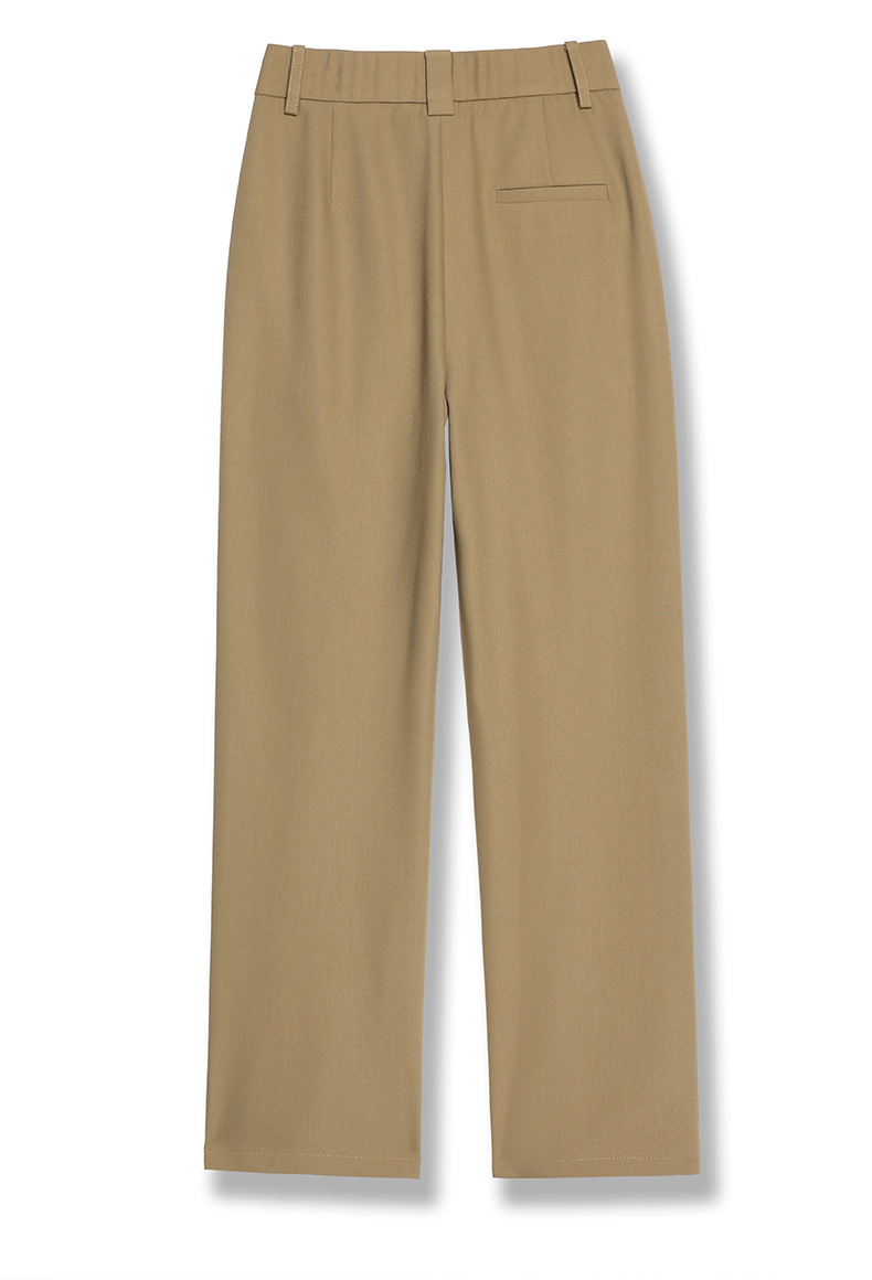 天丝醋酸窄版阔腿休闲裤女2024新款春夏宽松显瘦百搭垂感直筒长裤详情18