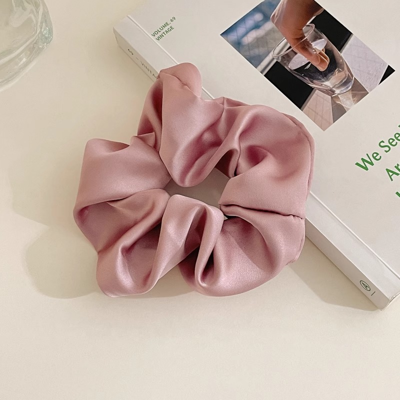 Retro estilo francés cerdo colon anillo de cabello adornamiento de cabello femenino de alta calidad cabello de flores temperamento atado bola correa de cabello super grande