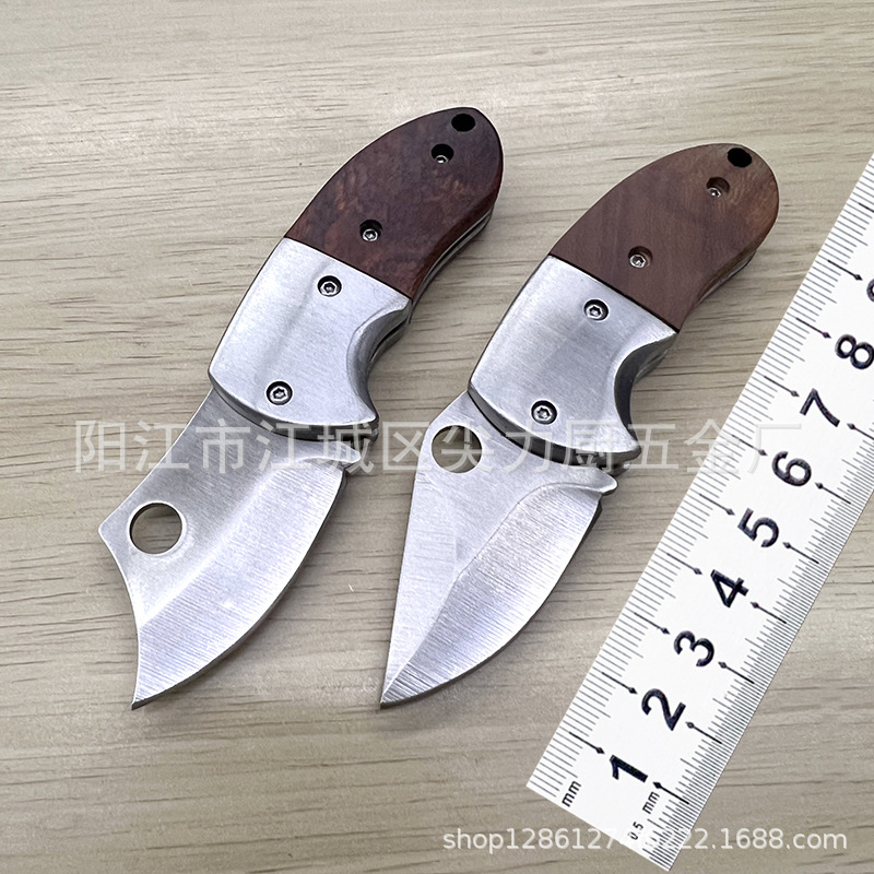 野营户外车载小折刀 大马士革纹路小刀 折叠刀 户外礼品刀具 小刀