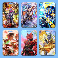 假面騎士卡套批發塑料滑蓋學生校牌飯卡胸牌小卡通工作證卡套門禁