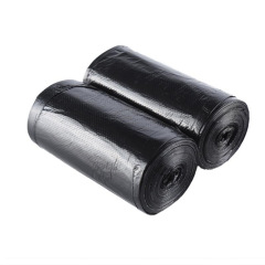 家用垃圾袋加厚小號黑色平口宿舍賓館一次性點斷式塑料袋整箱批發