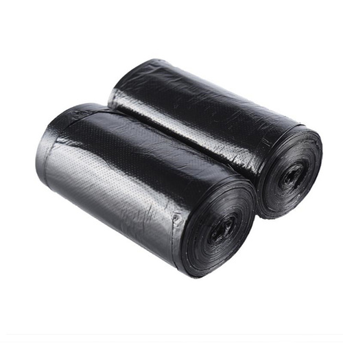 Household reusable black heavy-duty large size vest-style steel bag garbage bag plastic bag