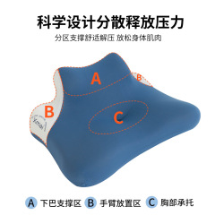 跨境快睡枕头记忆棉床上趴睡枕玩手机看书专用护颈躺枕靠垫趴趴枕