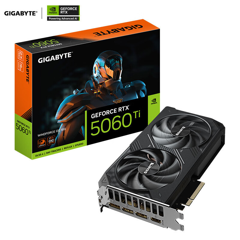Suitable for Gigabyte Rtx 5060Ti Windforce 16g Gaming and E-Sports Design Computers with Independent Graphics Card