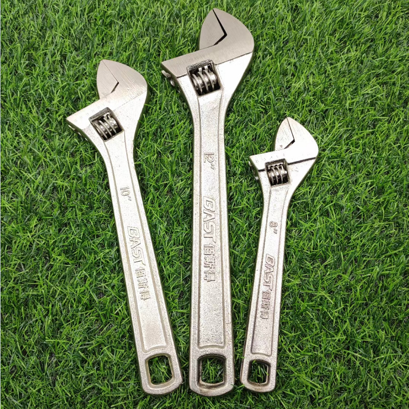 Venta al por mayor llave ajustable manual de 12 pulgadas de boca abierta llave de extremo abierto grande llave de Luo activa llave móvil venta directa de fábrica