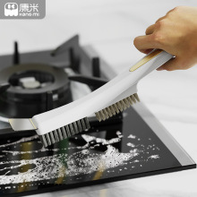 新品网红灶台清洁刷家用多功能双面软毛硬毛刷厨房缝隙带铲刀刷子