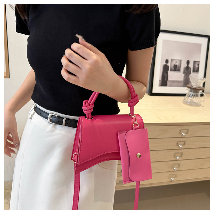 Moteveske for kvinner 2024 ny trend mote skulder enkel uformell crossbody ensfarget mor og barn-veske_voghion.com