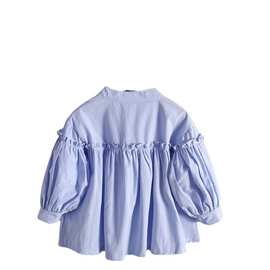 童装女童2021新款春装衬衫韩版儿童上衣宝宝学院风衬衣春秋打底衫