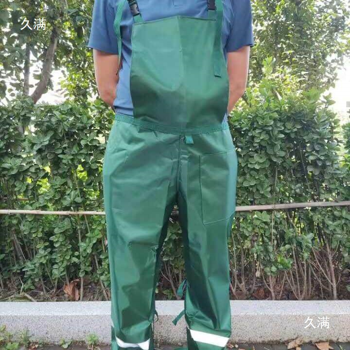 Pantalones de corte de césped al aire libre ropa de polvo industrial y agrícola pantalones de cinturón de hombro de jardín de protección laboral botón de pierna