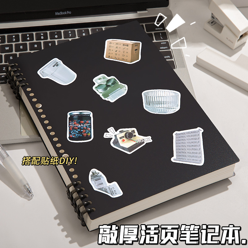(2개) 높은 색상 값 5 는 느슨한 잎 노트북 분리 가능한 코일 노트북 4 중학생 참고 용지 5 고등학교 고등학교