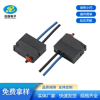 H3-A型竖直出线防水微动开关防水IP67汽车尾门锁防水检测开关厂家