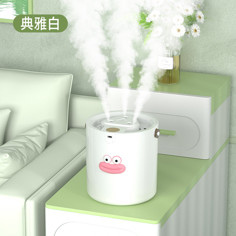 【静音雾大】三喷头加湿器静喷雾无水断电卧室桌面补水香薰夜灯加|undefined