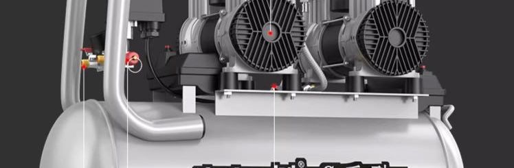 Oil-free, silent air compressor, air pump, high-power, fast inflation, 220V, portable air pump