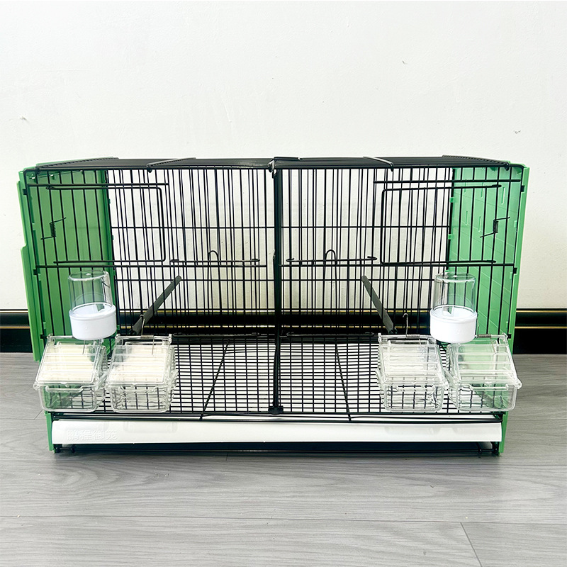 Pengcheng nueva jaula de cría de pájaros de jade canario jaula de pájaros dorados y verdes golondrinas grises gran jaula de cría de mascotas de hibisco dorado