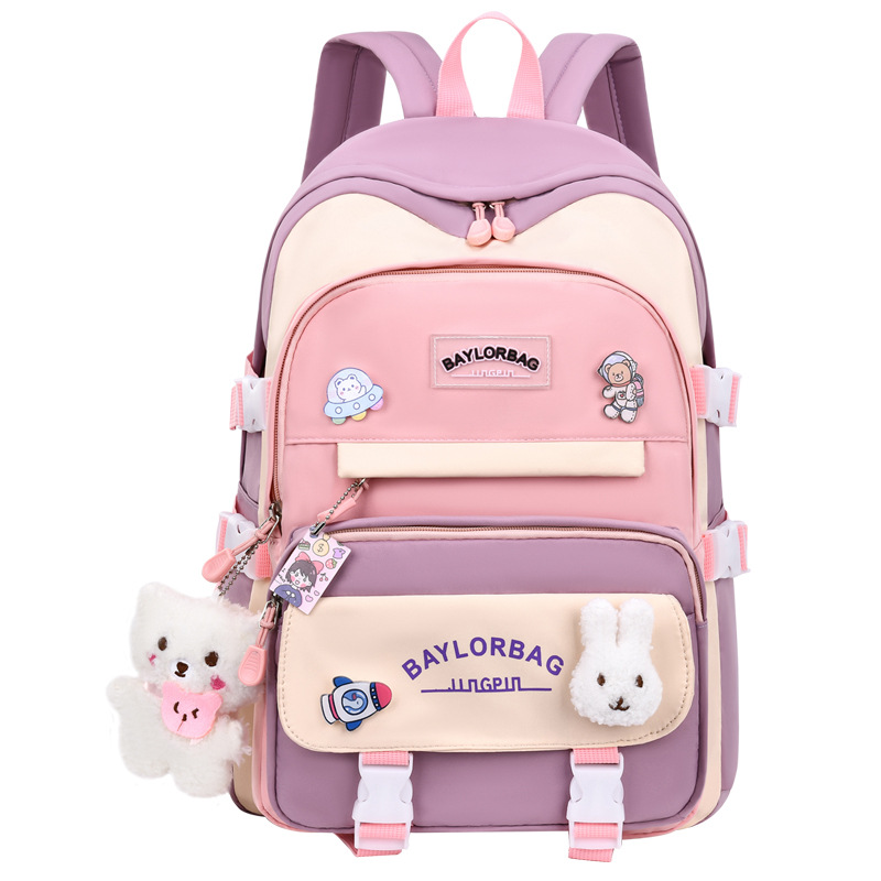 Mochila de hombro de gran capacidad 2026 nuevo estilo universitario bolsas escolares casuales de moda para estudiantes de escuela secundaria