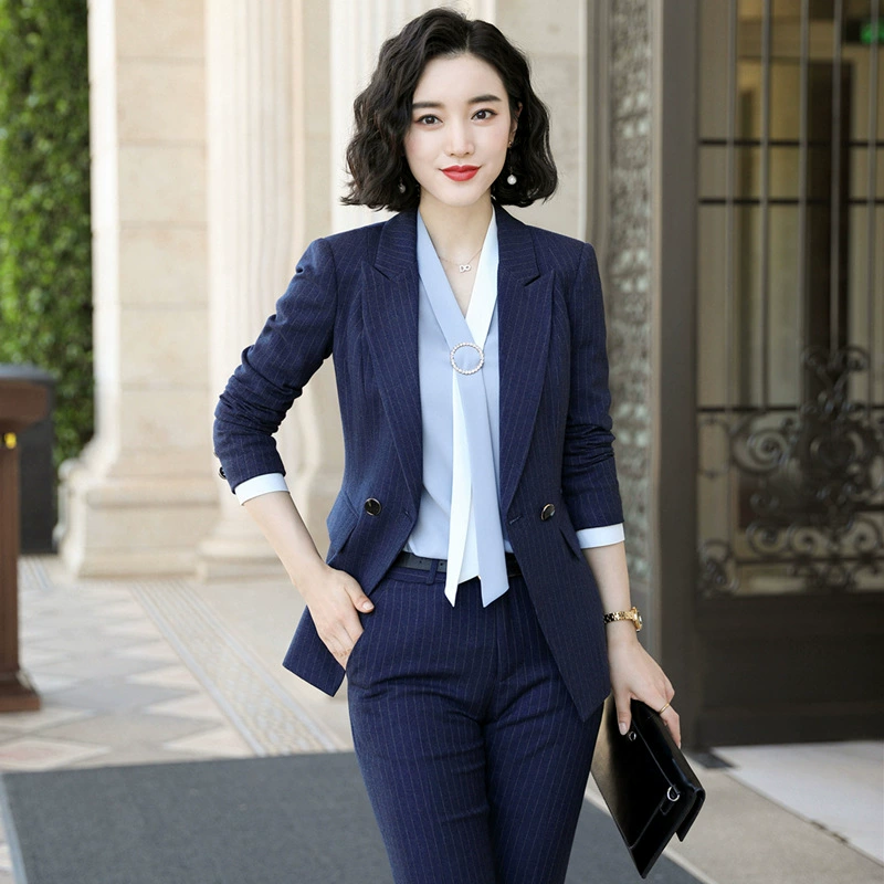 Профессиональный костюм женский осенне-зимний элегантный вентилятор богини светская львица менеджер отеля Форман Высококачественная рабочая одежда формальный костюм