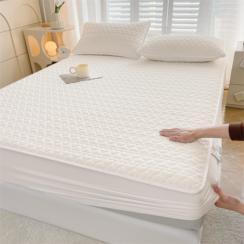 Un tipo de sábana impermeable funda de cama acolchada gruesa de una pieza funda protectora de colchón Simmons 2025 nueva sábana antideslizante