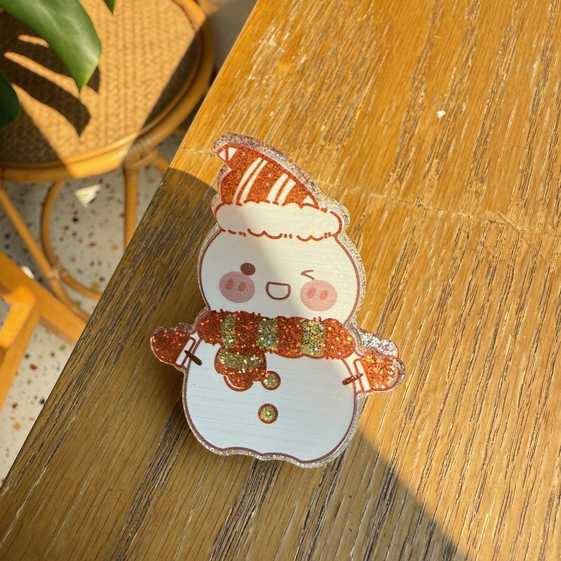 Cute Women's Christmas Tree Santa Claus Christmas Socks Arylic Hair Claws display picture 6