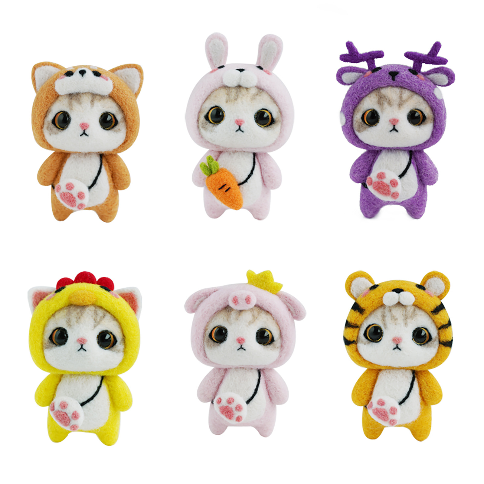 M大眼猫玩偶  戳戳乐材料包套装 戳戳乐工具公仔