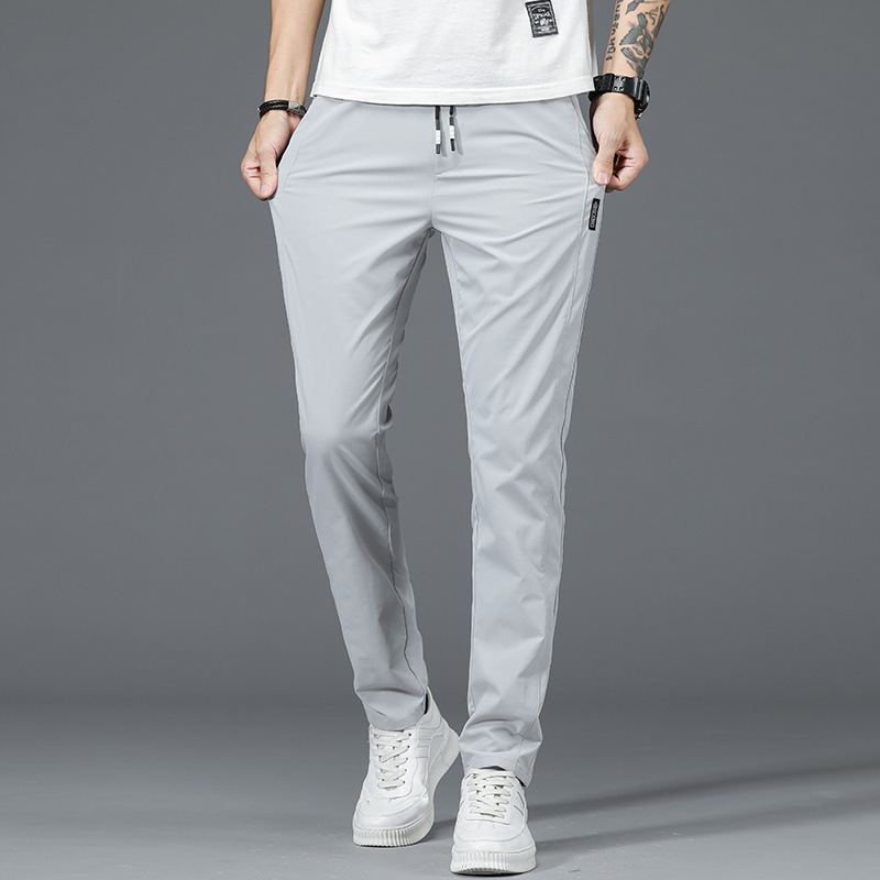 Quick dry breathable silk summer thin comfortable trousers