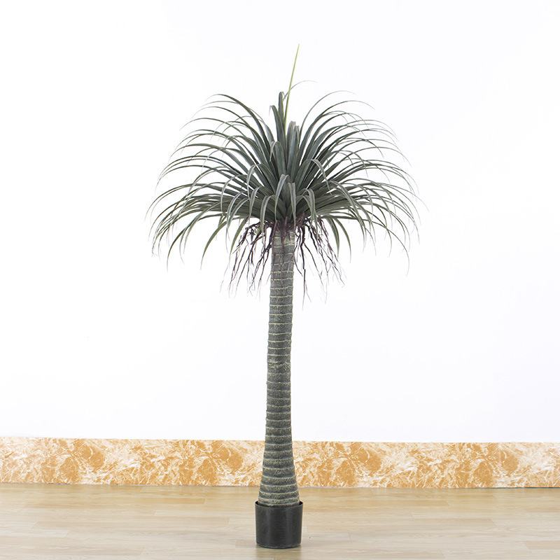 Fábrica de árboles artificiales Venta caliente decoración de plátano artificial planta verde artificial en maceta comercial decoración suave árbol artificial