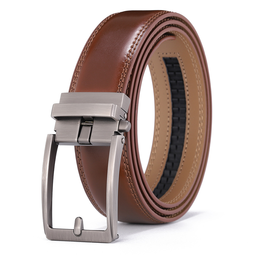 In Stock Cowhide Wholesale Fashion Men's Casual Genuine Leather Waist Belt Cross-Border 2025 New Model_voghion.com