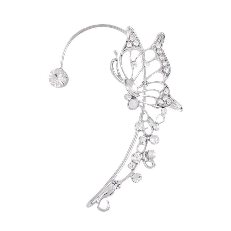 Small Ear Clip Ear Cuff, Light Luxury Design, Elf-Style Silver/Gold Options